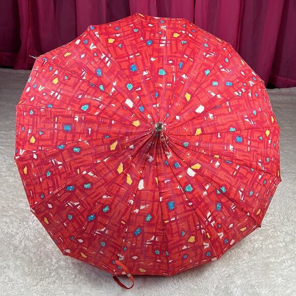 Antique Vintage 1850s Victorian pagoda parasol Lucite handle - 2 umbrellas - Picture 11 of 15